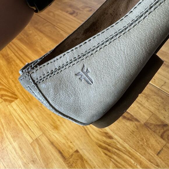 Frye Carson Round Toe Ballet Flats Light Tan Brown Leather Size 6.5 - Picture 7 of 8